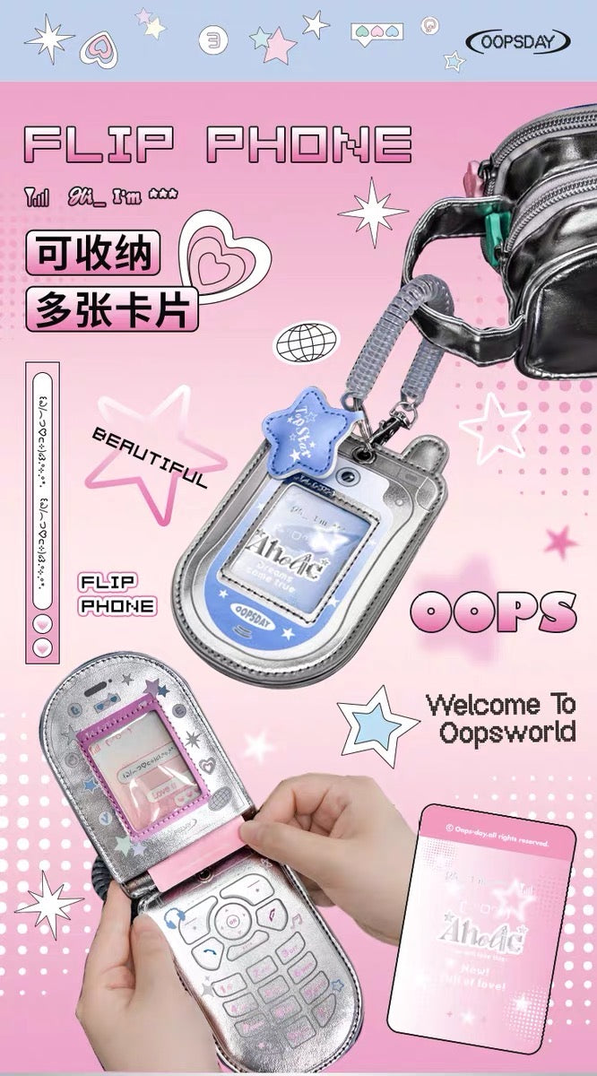 [cn | pre-order] oopsday flip phone photocard holder