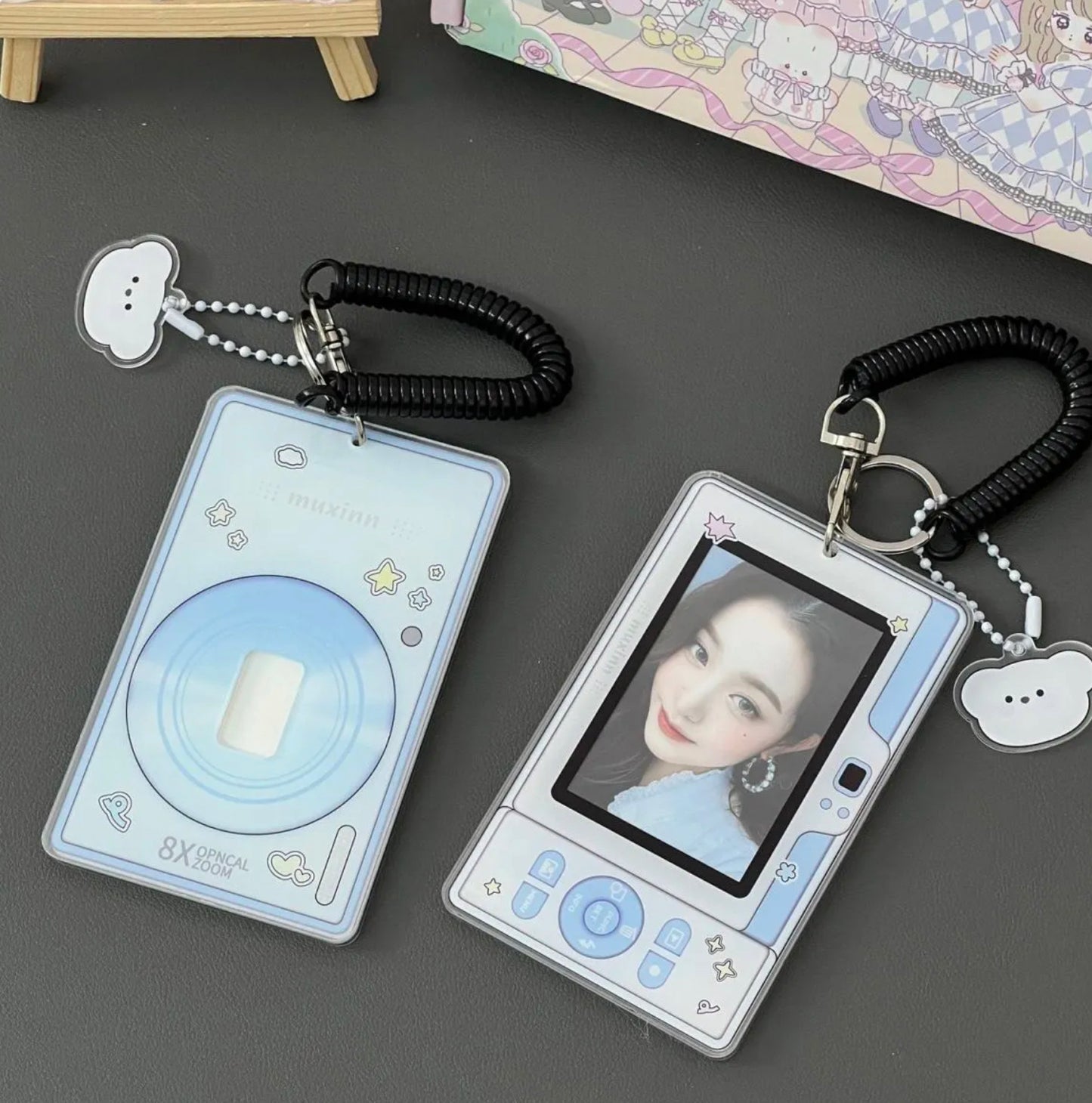 [cn | pre-order] flip phone and digicam acrylic photocard holder