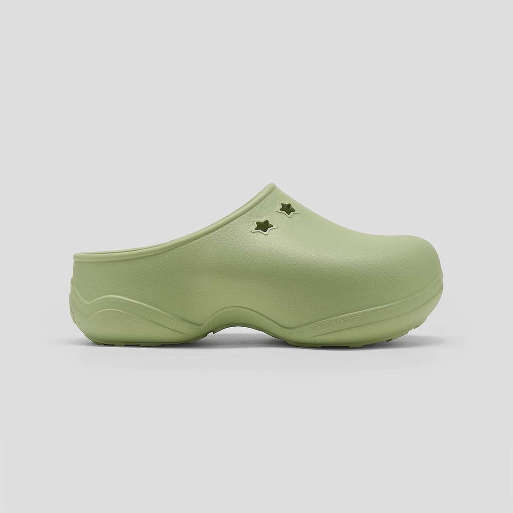 [cn | pre-order] goodbai goodees star fluffy clogs mules slip on shoes