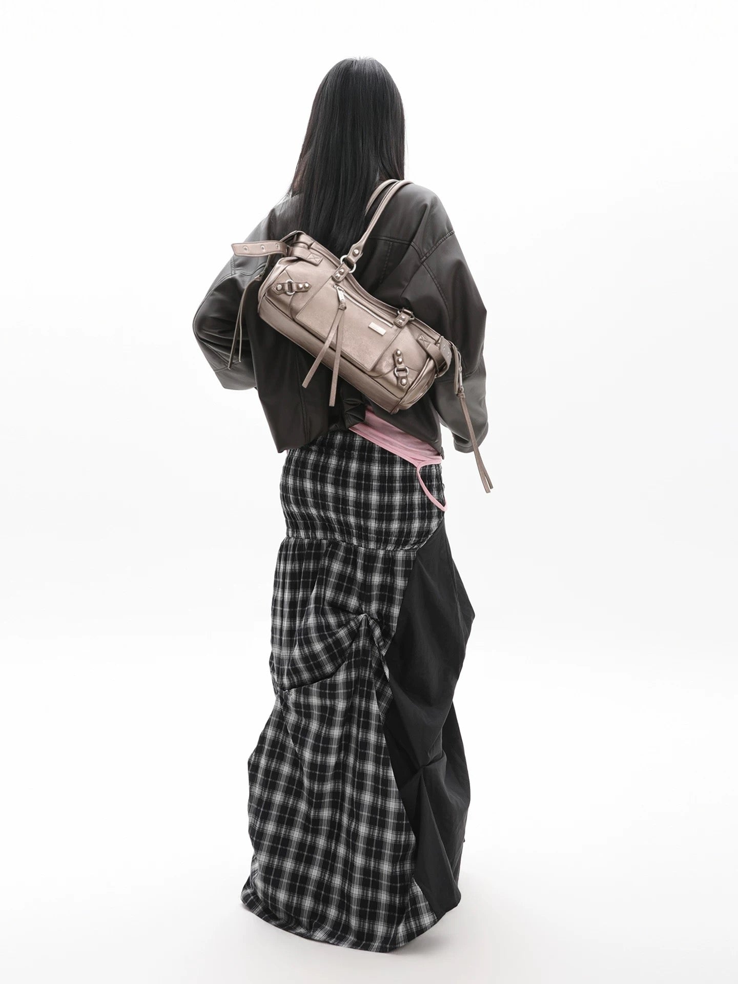 [cn | pre-order] jandress horricks rivet underarm motorcycle shoulder bag