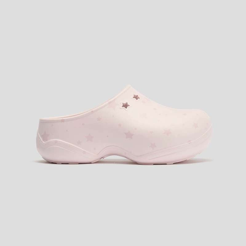 [cn | pre-order] goodbai goodees star fluffy clogs mules slip on shoes