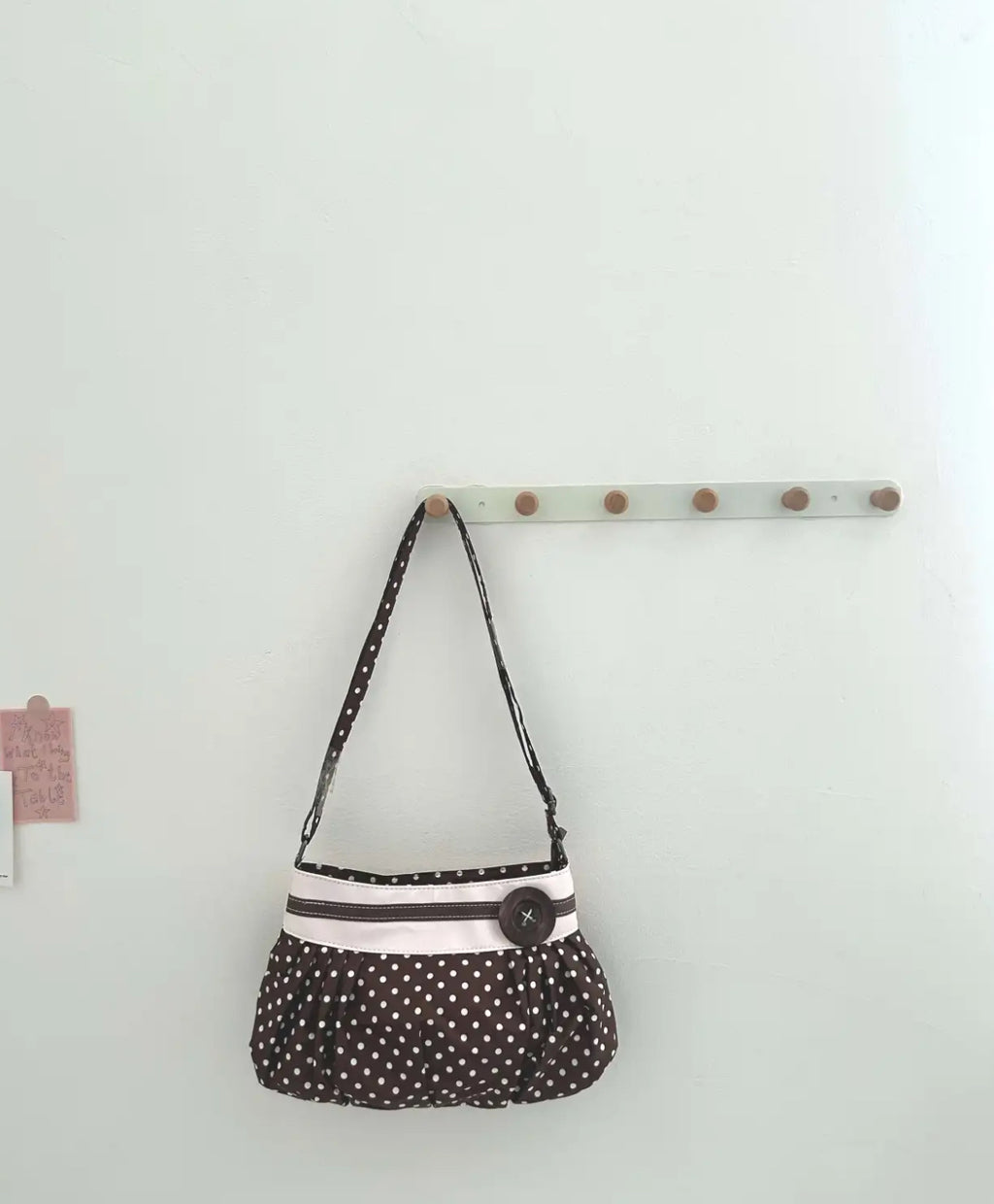 [cn | pre-order] polka dot bubble shoulder hobo bag