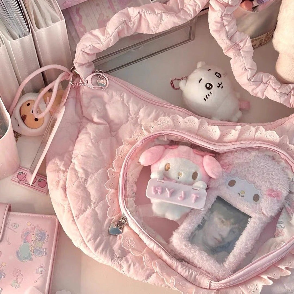 [cn | pre-order] heart puff bags