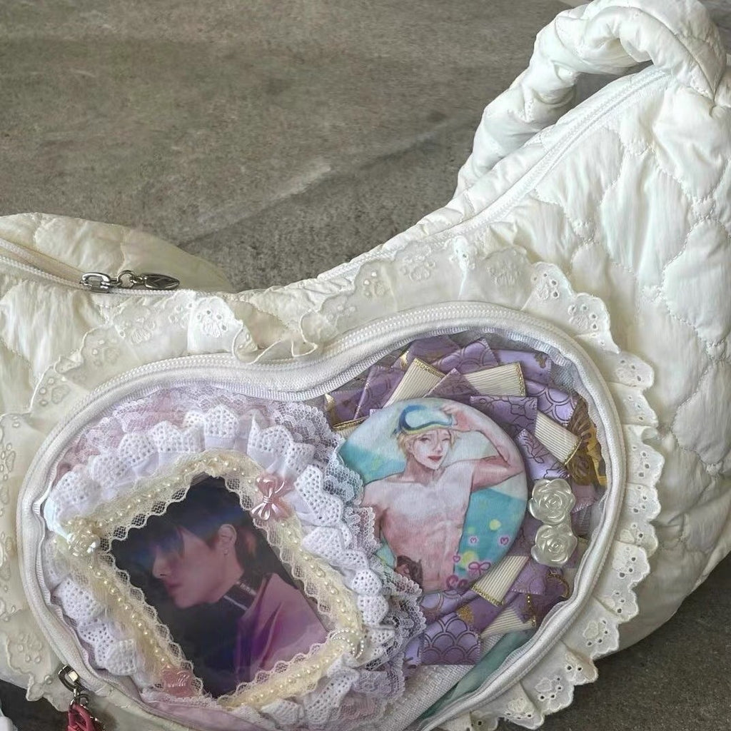 [cn | pre-order] heart puff bags