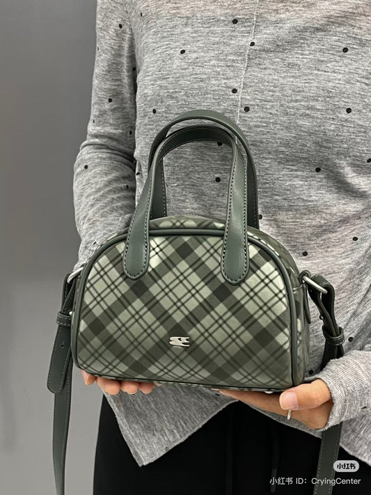 [cn | pre-order] crying center plaid boston mini bag