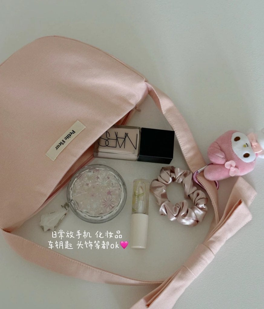 [cn | pre-order] petite fleur moon canvas shoulder bag