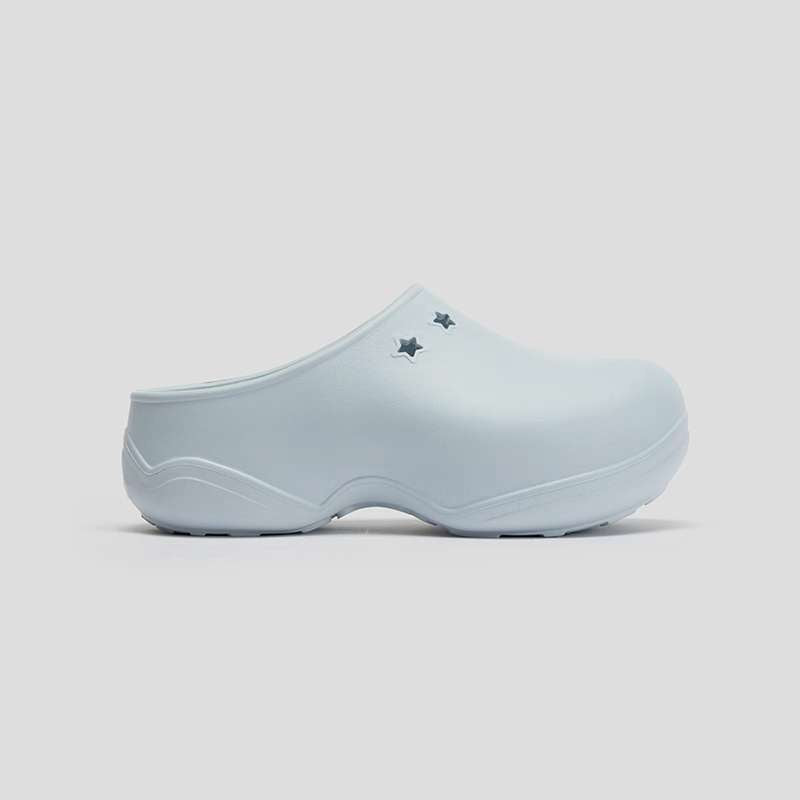 [cn | pre-order] goodbai goodees star fluffy clogs mules slip on shoes