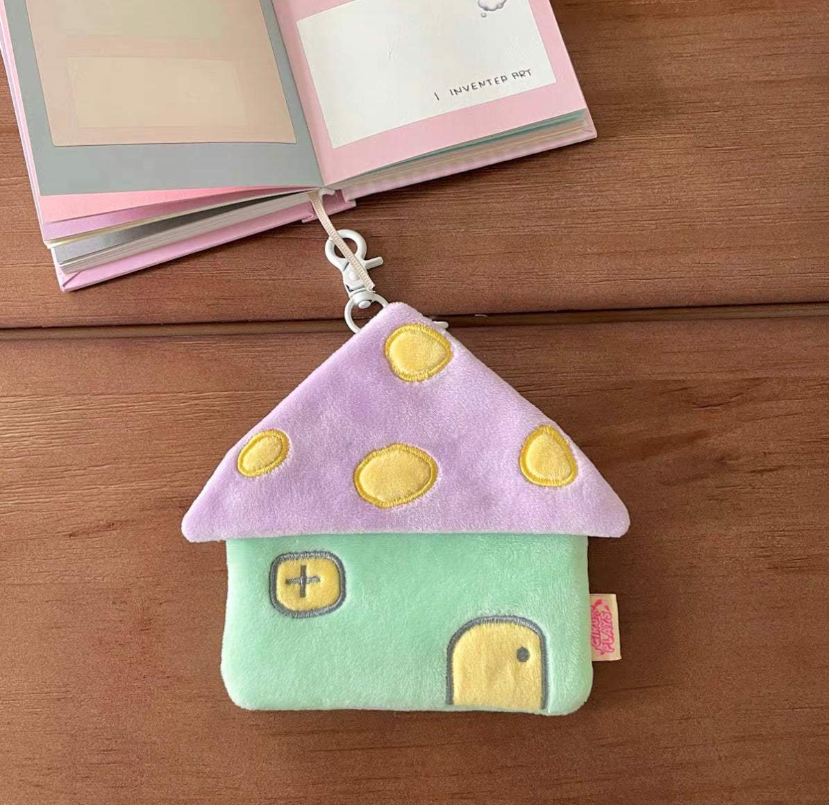 [cn | pre-order] girlplays fluffy house pouch with photocard slot