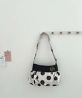 [cn | pre-order] polka dot bubble shoulder hobo bag