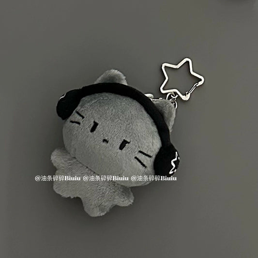 [cn | pre-order] biuiu black cat plush keyring