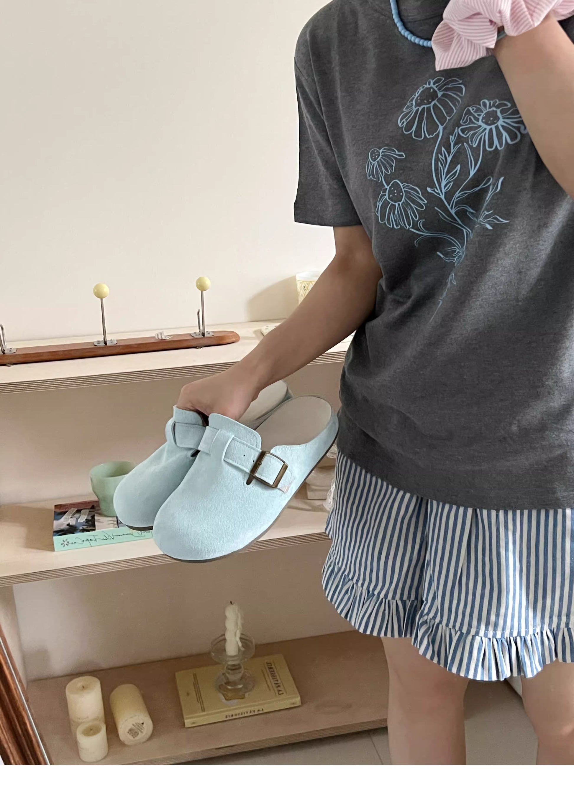 [cn | pre-order] suede loafers slip-ons clogs