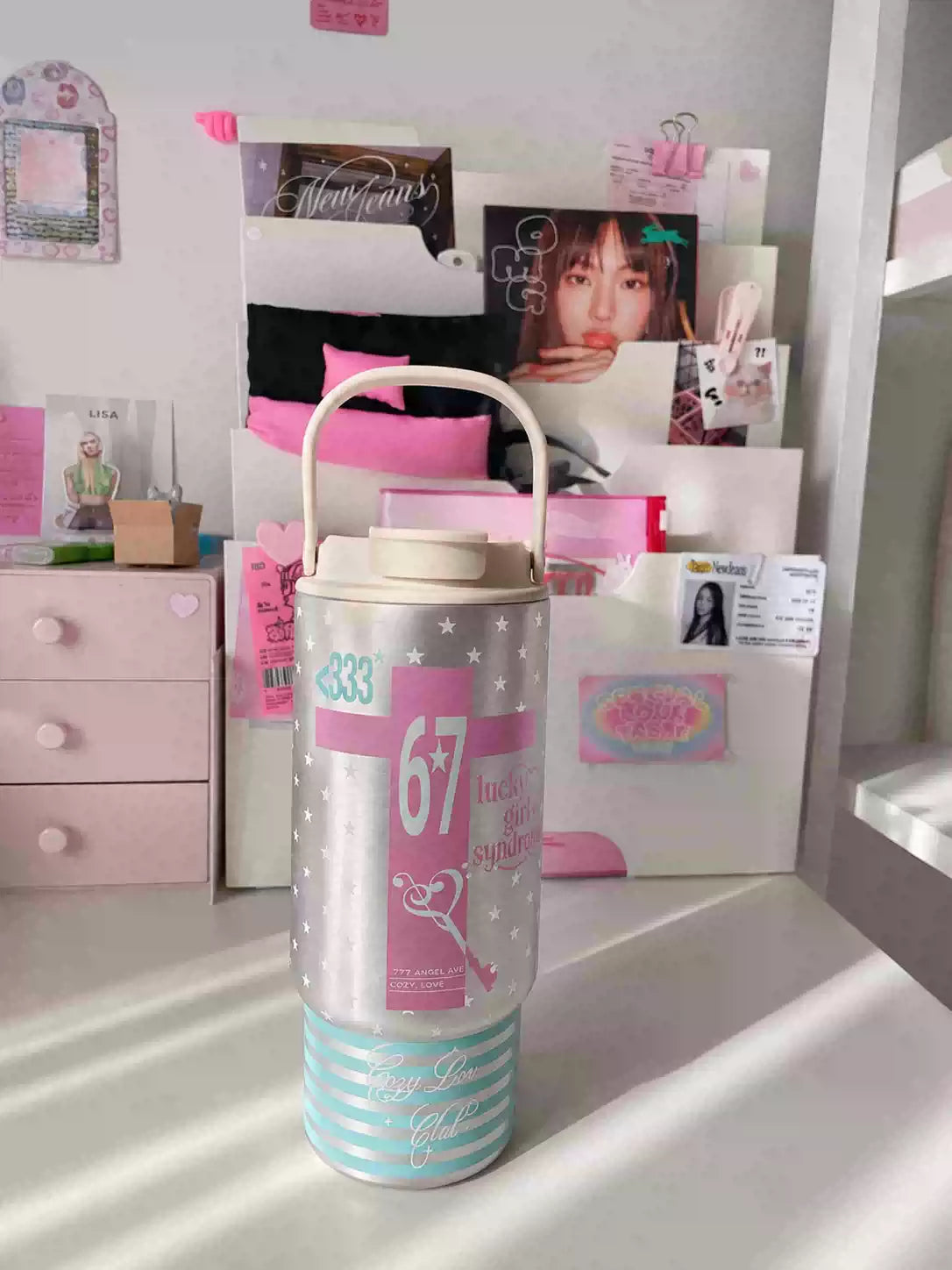 [cn | pre-order] jojo house y2k 1000 ml water jug