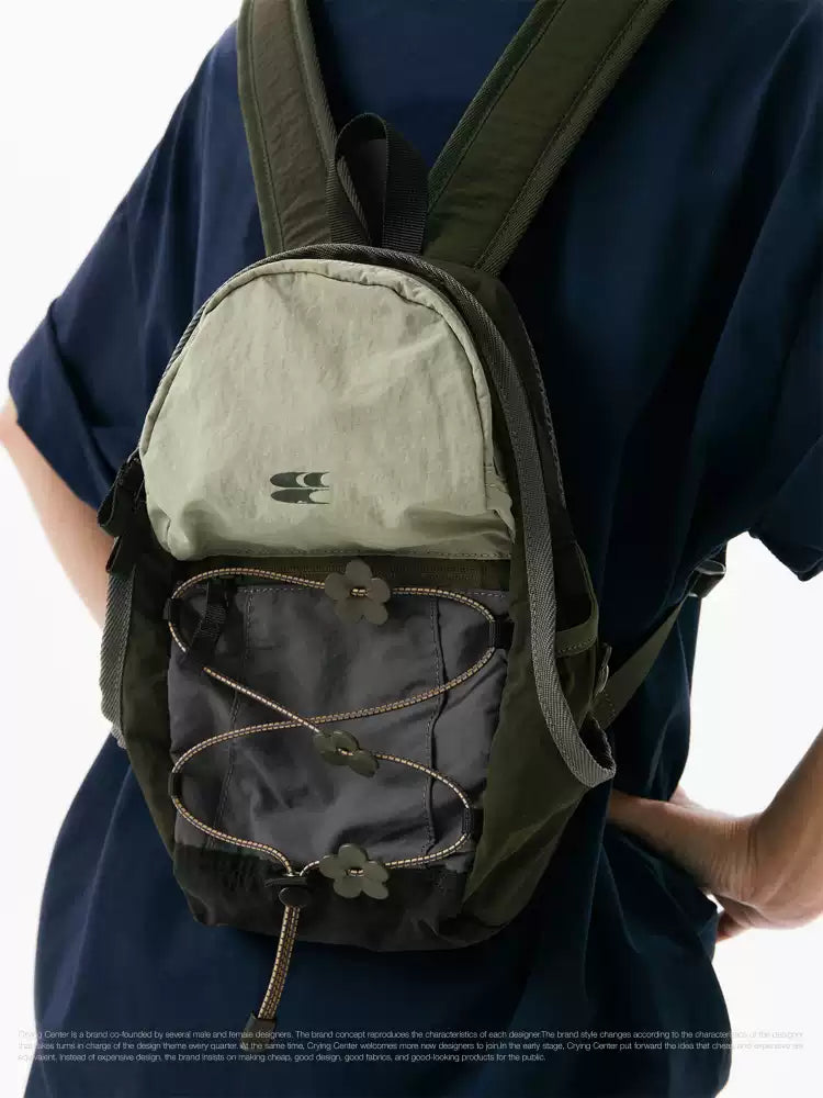 [cn | pre-order] crying center mini backpack - floral green