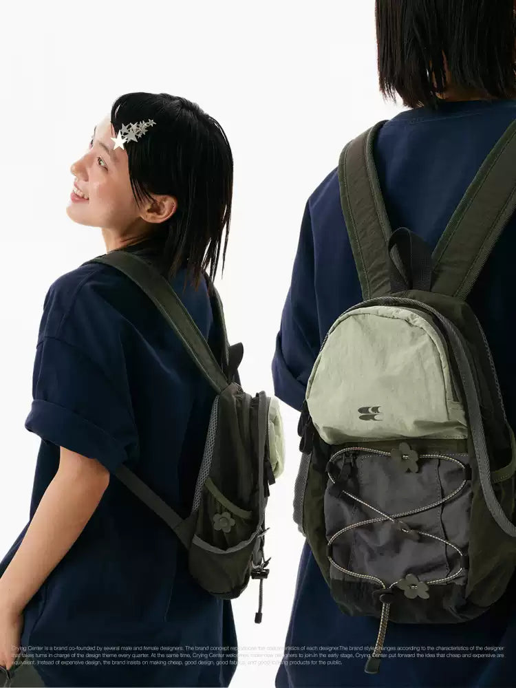 [cn | pre-order] crying center mini backpack - floral green