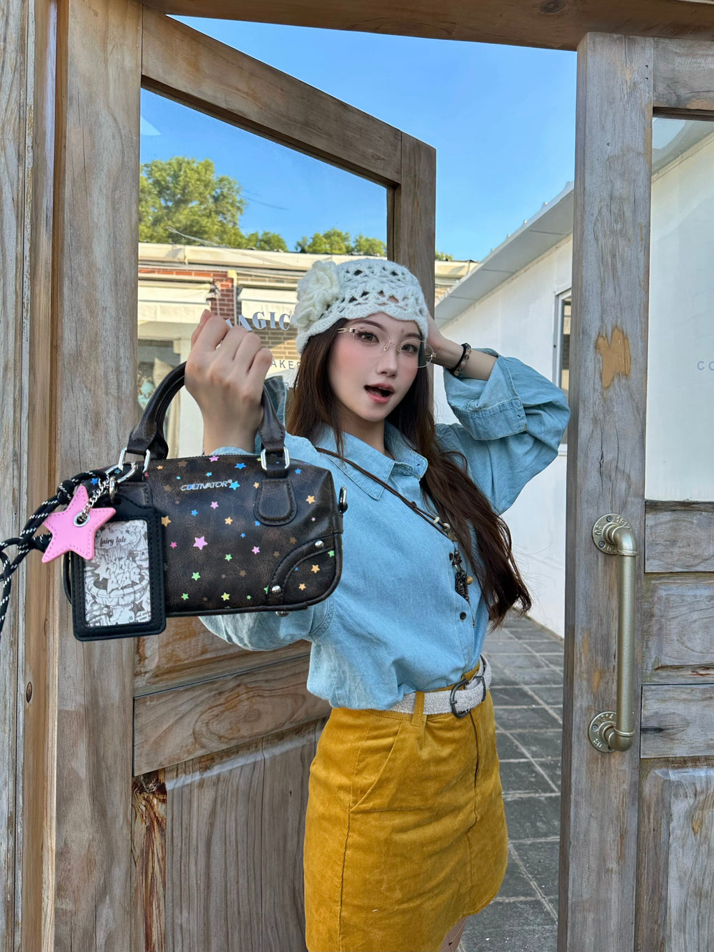 [cn | pre-order] cultivator star polka mini boston bag