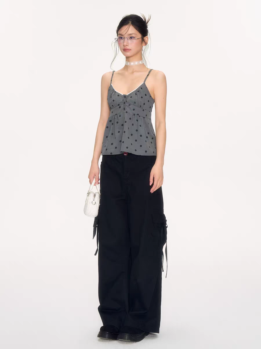 [NECYSTUDIO] polka camisole top