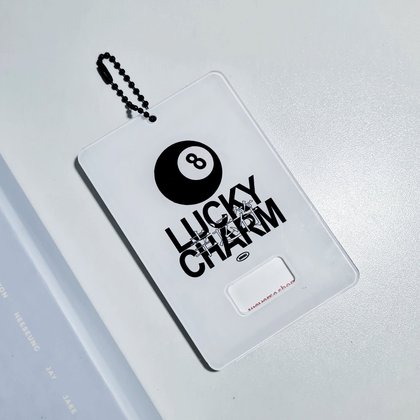 <madewithope> lucky charm acrylic photocard holder