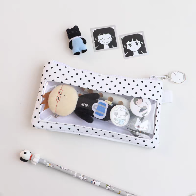 [cn | pre-order] 3egiz polka clear pvc pouch