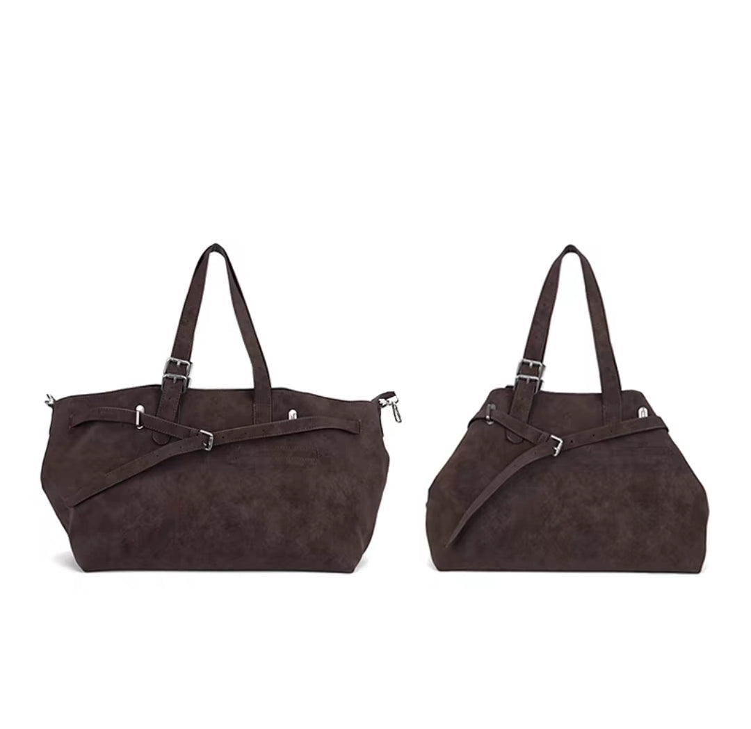 [cn | pre-order] jandress gallini velvet shoulder tote bag - large size