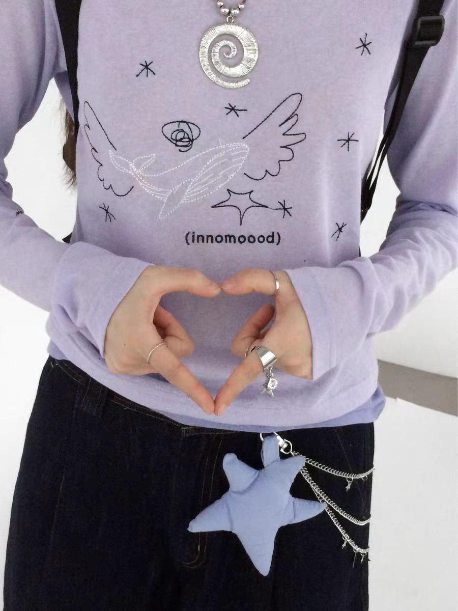 [innomood] silent whale long sleeve shirt