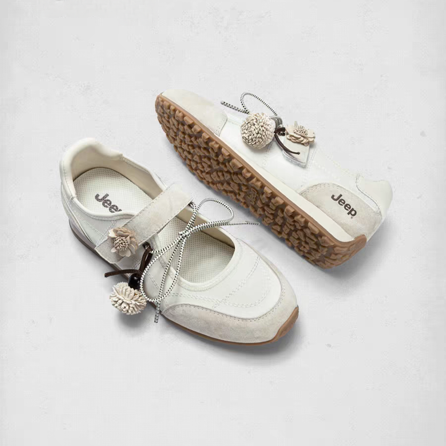 [cn | pre-order] jeep x the spirit of adventure floral ballet mary jane shoes