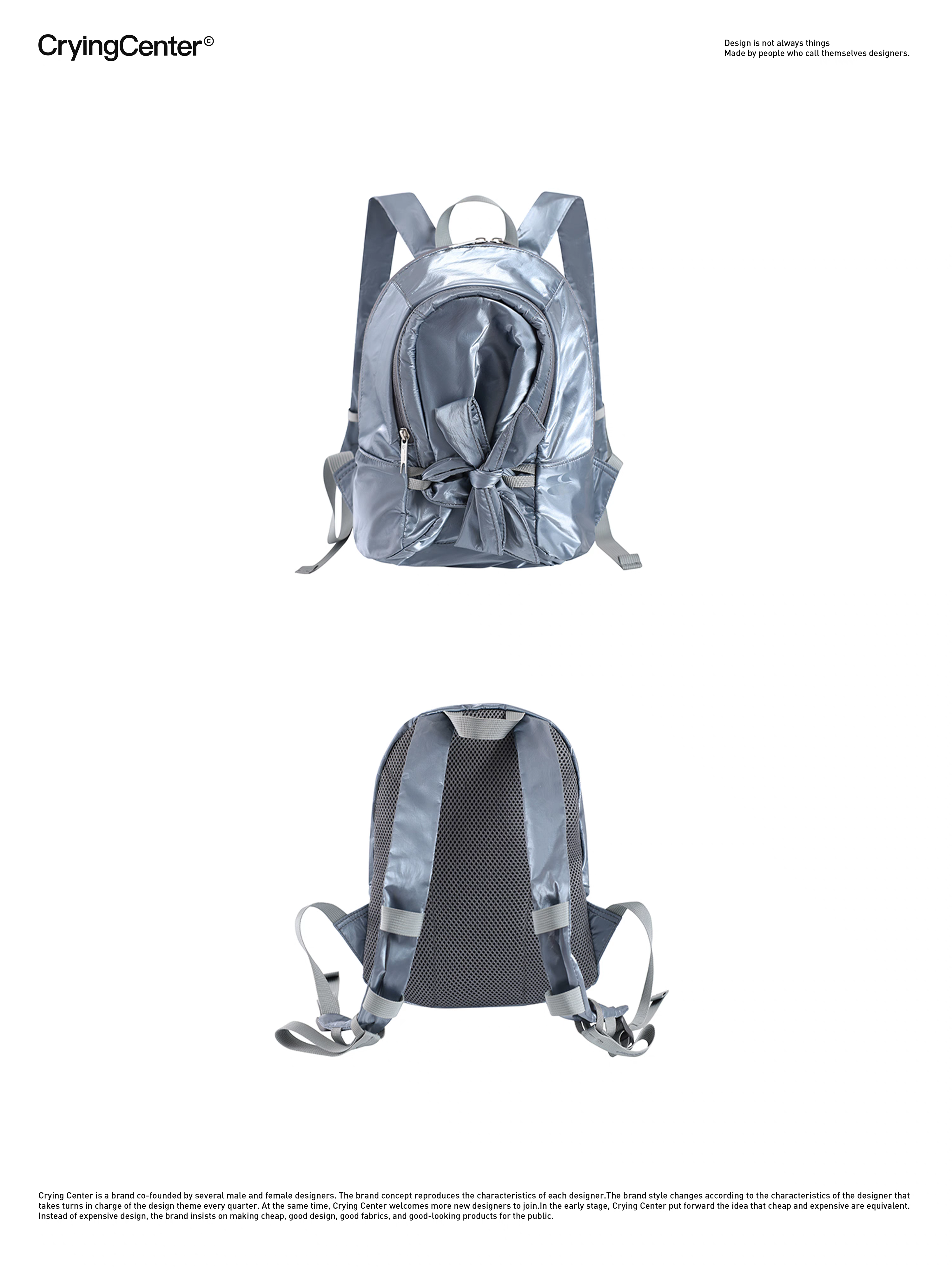 [cn | pre-order] crying center dumpling bow backpack