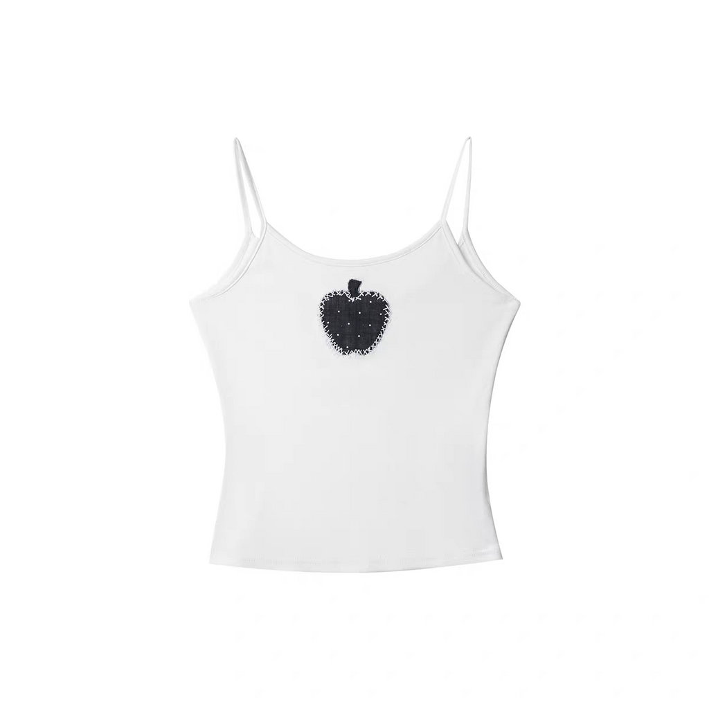 [NECYSTUDIO] polka dot puff sleeve shirt, tank top, short, skirt