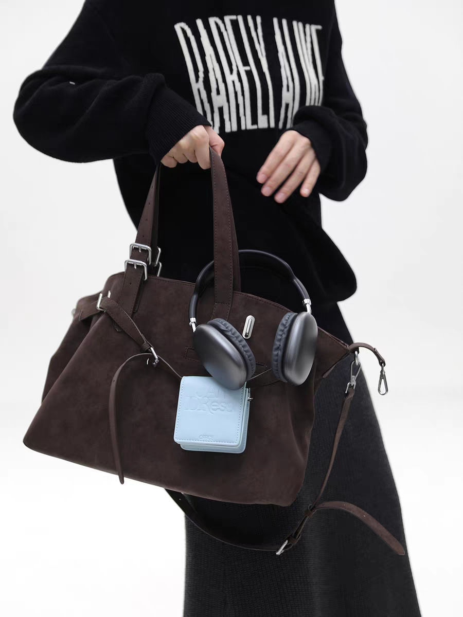 [cn | pre-order] jandress gallini velvet shoulder tote bag - large size