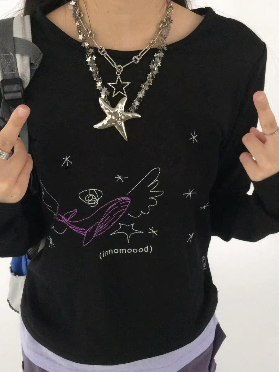 [innomood] silent whale long sleeve shirt