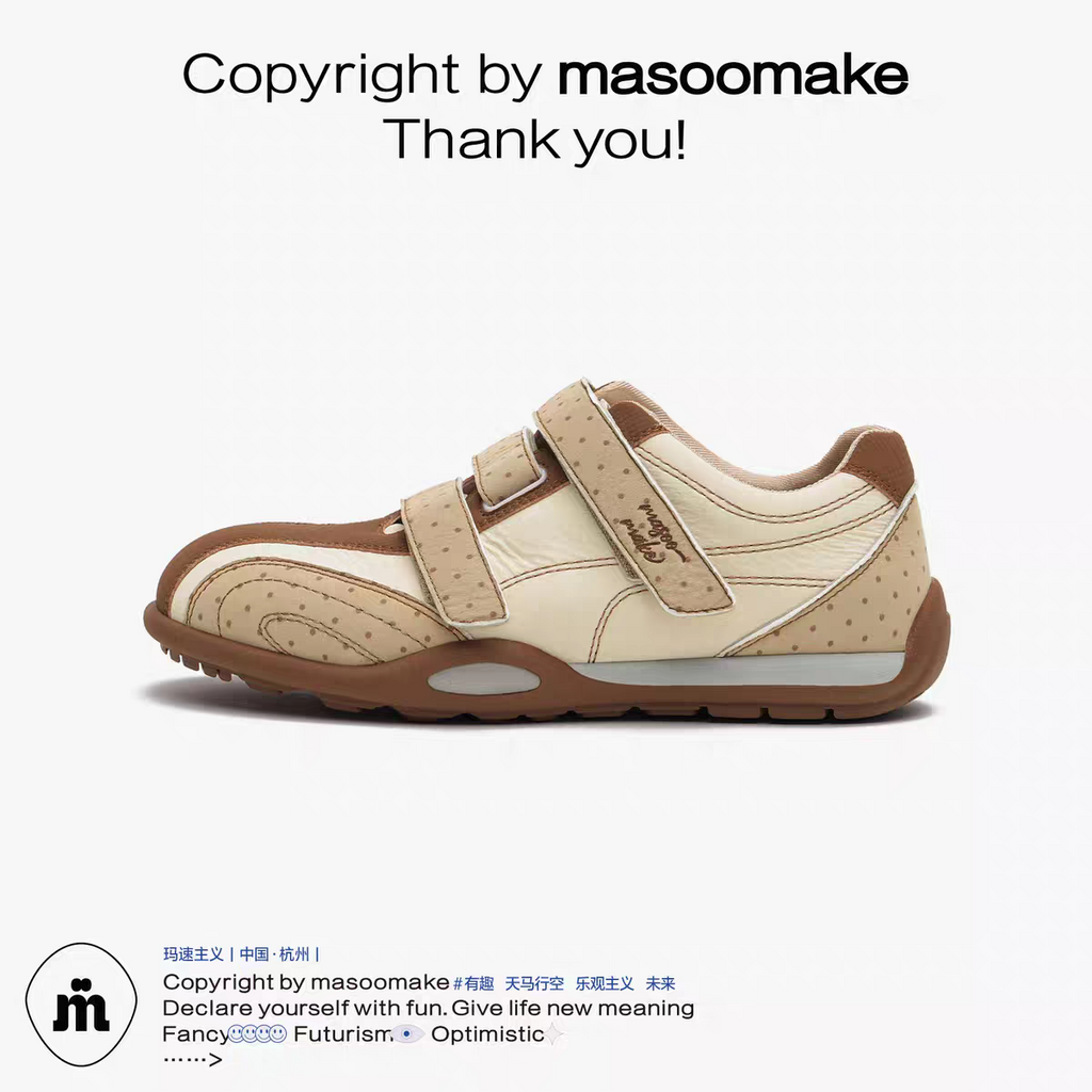 [cn | pre-order] masoomake polka velcro sneakers
