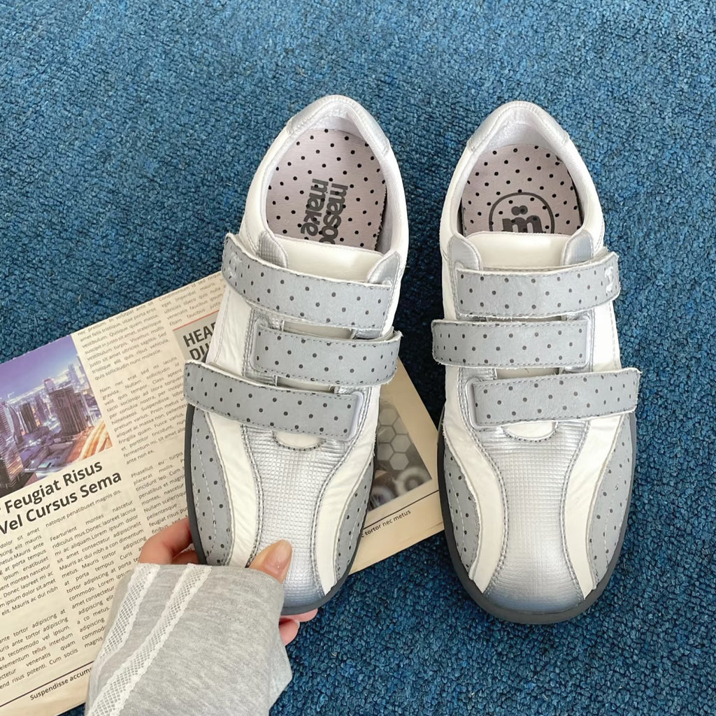 [cn | pre-order] masoomake polka velcro sneakers