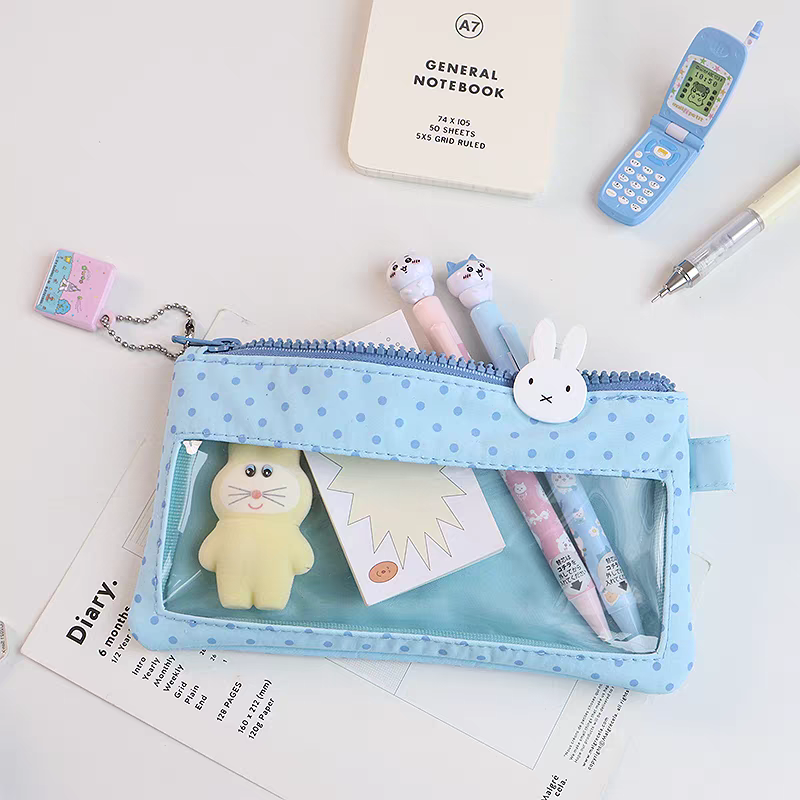 [cn | pre-order] 3egiz polka clear pvc pouch