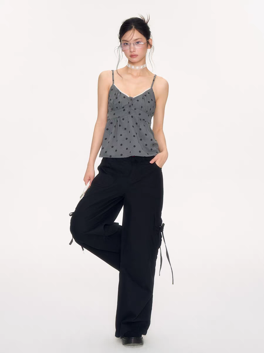 [NECYSTUDIO] polka camisole top