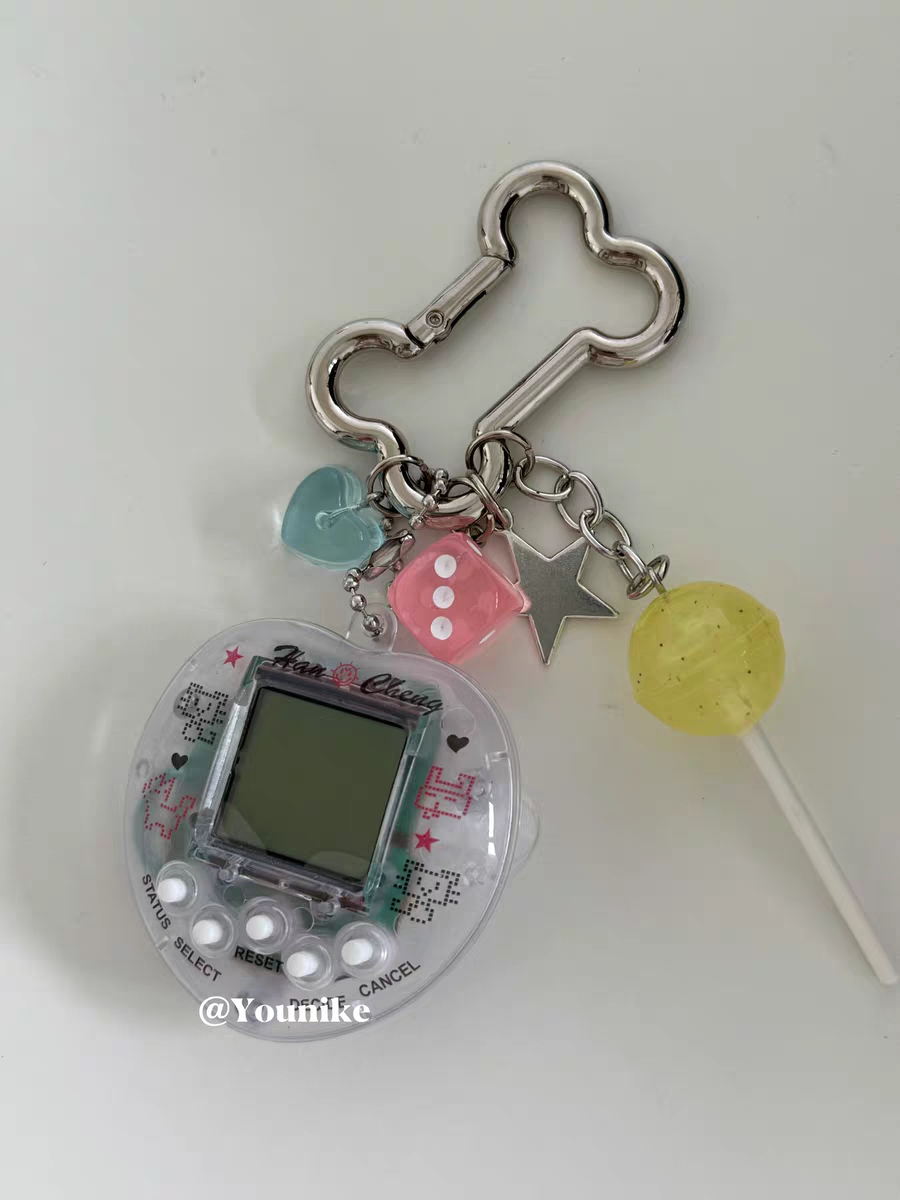 [cn | pre-order] tamagotchi trinket carabiner keyring